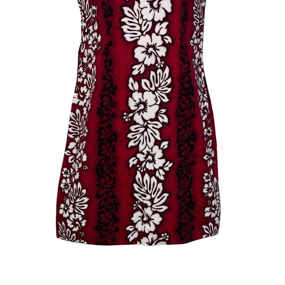 Vintage Royal Creations Hawaii Muumuu Dress Womens L Red Mumu Floral Hawaiian - Picture 5 of 10